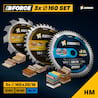 Ø160 Hand- Kreissägeblatt Set passend für Bosch PKS 55 A, Festool HKC 55 EB, Metabo KS 55
