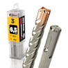 3x Bohrer SDS Plus Schaft - Ø:6.5 mm - GL: 160 mm