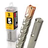 3x Bohrer SDS Plus Schaft - Ø:5 mm - GL: 210 mm