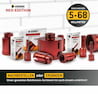 Amboss Red Edition 14 Diamant Bohrkronen Set Ø 5-68 mm / Vollfräser 8/10/20 mm