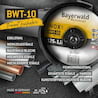 10x Bayerwald BWT-10 Trennscheibe | Ø125 mm - Dicke 1 mm -  Bohrung 22.23 mm | Form: gerade | 