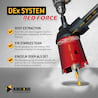 Dosensenker Red Force - 68 mm - 6-kant Set mit Absaugung