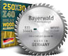 Bayerwald Werkzeuge HM Kreissägeblatt - 250 x 2.8/1.8 x 30 Z40 WZ  für Mafell ERIKA 85 Ec