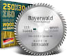 Bayerwald Werkzeuge HM Kreissägeblatt - 250 x 3.2/2.2 x 30 Z60 WZ KW 