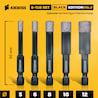 Amboss Black - Diamant Bohrer für Fliesen. Feinsteinzeug (6kant) - Set 5-12 mm