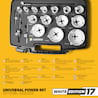 Amboss BiMetall Lochsägen Set White Edition 17 - M42 Power Set 17tlg. Ø20 bis 83 mm