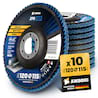 10x Amboss ZFS Fächerschleifscheibe Korn:120 Ø115mm