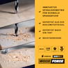 8-tlg. HCS-G Holzbohrer-Set Wood Force - 3.4.5.6.7.8.9.10 mm - geschliffener HSS-Holzspiralbohrer