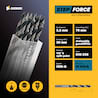 10 x HSS-G STEP Force Metallbohrer DIN 338 - Ø:3.5 mm
