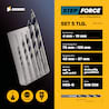 5-tlg. Step Force Set Spiralbohrer HSS-G DIN 338 (Ø 4-10 mm)