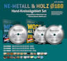 NE-METALL & HOLZ Ø160 Akku-Handkreissägeblatt Set