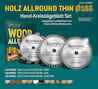 HOLZ ALLROUND Ø165 Akku-HandKreissägeblatt-Set