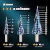 AMBOSS Stufenbohrer HSS-E Co 5% D:4-6-8-10-12mm TiAlSiN nano blue coating