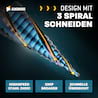 AMBOSS Stufenbohrer HSS-E Co 5% D:4-6-8-10-12mm TiAlSiN nano blue coating