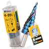 AMBOSS Stufenbohrer HSS-E Co 5% D:4-6-8-10-12-14-16-18-20mm TiAlSiN nano blue coating