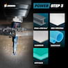 AMBOSS Stufenbohrer HSS-E Co 5% D:4-6-8-10-12mm TiAlSiN nano blue coating