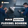 Diamant Bohrkronen Set - Amboss Black Edition 5 - Ø 5/6/8/10 5 tlg. (inkl. 8,5 mm 6kant)