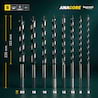 Bayerwald 8-tlg. Schlangenbohrer Set ANACORE 8 - Gesamtlänge 230 mm - Ø 6-8-10-12-14-16-18-20 mm