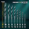 HSS Bohrer Bayerwald Werkzeuge Pure Edge XC 8-tlg. Set 3-10 mm - Xtra Clean mit Brad Point Zentrierspitze