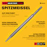 AMBOSS Profi SDS-Plus Spitzmeißel 250 mm 42CrMo - für Beton und Mauerwerk