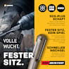 AMBOSS SDS-Plus Meißel Set 4-teilig - für Beton Fliesen Putz 250 mm