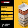 AMBOSS SDS-Plus Meißel Set 4-teilig - für Beton Fliesen Putz 250 mm