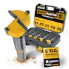 Forstnerbohrer Set 5‑tlg - Amboss Werkzeuge BOARDBLASTER Hartmetall Holzbohrer 15 / 20 / 25 / 30 / 35 mm