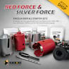 Saugrotor für RED Force inkl. SDS Plus - & 6-Kant-Aufnahme, mit Zentrierbohrer 8 mm x 140 mm & Auswurfstift