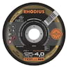10x Rhodius FS1 Schruppschleifscheibe 125x4x22.23 mm - Korn:40 | 207829