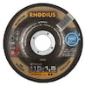 50x Rhodius XT38 Metall Trennscheibe | Ø115 mm - Dicke 1.5 mm -  Bohrung 22.23 mm | Form: gekroepft | 205706