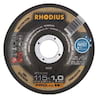 50x Rhodius XT38 Metall Trennscheibe | Ø115 mm - Dicke 1 mm -  Bohrung 22.23 mm | Form: gekroepft | 205707