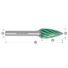 HM Frässtifte - 16 x 25 x 6 x 70 <br>Zahnform: HP-3 Pro - Form: Spitzbogen - DIN 8033: SPG