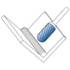HM Frässtifte - 6 x 18 x 6 x 60 <br>Zahnform: HP-3 - Form: Walzenrundform - DIN 8033: WRC