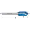 HM Frässtifte - 12 x 25 x 6 x 70 <br>Zahnform: HP-2 - Form: Walzenrundform - DIN 8033: WRC