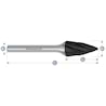 HM Frässtifte - 3 x 14 x 3 x 38 <br>Zahnform: HP-7 - Form: Spitzbogen - DIN 8033: SPG