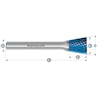 HM Frässtifte - 12 x 13 x 6 x 58 <br>Zahnform: HP-4 - Form: Winkel - DIN 8033: WKN