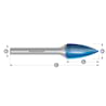 HM Frässtifte - 3 x 14 x 3 x 50 <br>Zahnform: HP-5 - Form: Spitzbogen - DIN 8033: SPG