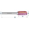 HM Frässtifte - 10 x 20 x 6 x 65 <br>Zahnform: HP-1 - Form: Walzenrundform - DIN 8033: WRC
