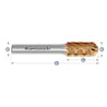 HM Frässtifte - 10 x 19 x 6 x 64 <br>Zahnform: HP-10 - Form: Walzenrundform - DIN 8033: WRC