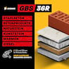 Amboss Diamant-Trennscheiben-Trio - UBS 12S / GBS 36R / FLS 23R - 125 mm Set für Beton Naturstein Fliesen Winkelschleifer Profi Baustelle