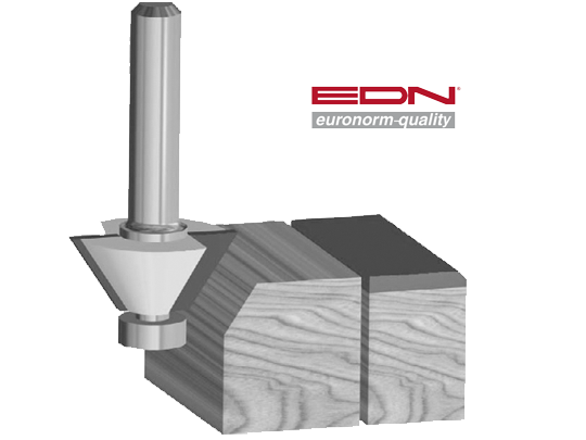 HM Fasefräser 22 mm - Schaft:8 mm Z:2 NL:12