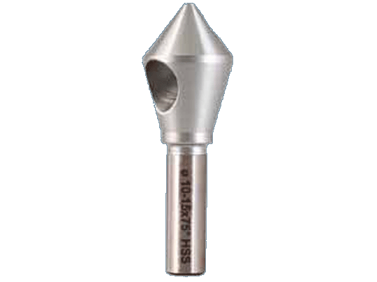 Querlochsenker 75 Grad HSS - Kopf: 5.0 - 10.0 mm Schaft: 8