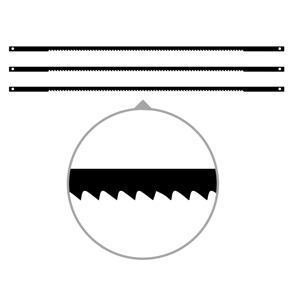 12 Stk. Copingsägeblatt - 170mm x 2.9 x 0.5 / 15 tpi