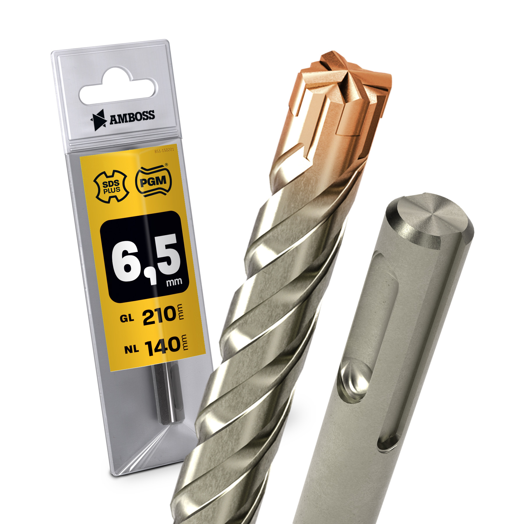 HELLER SDS-PLUS Bohrhammerbohrer, 6,5 X 150 X 210 Mm – Für Beton Und Stein