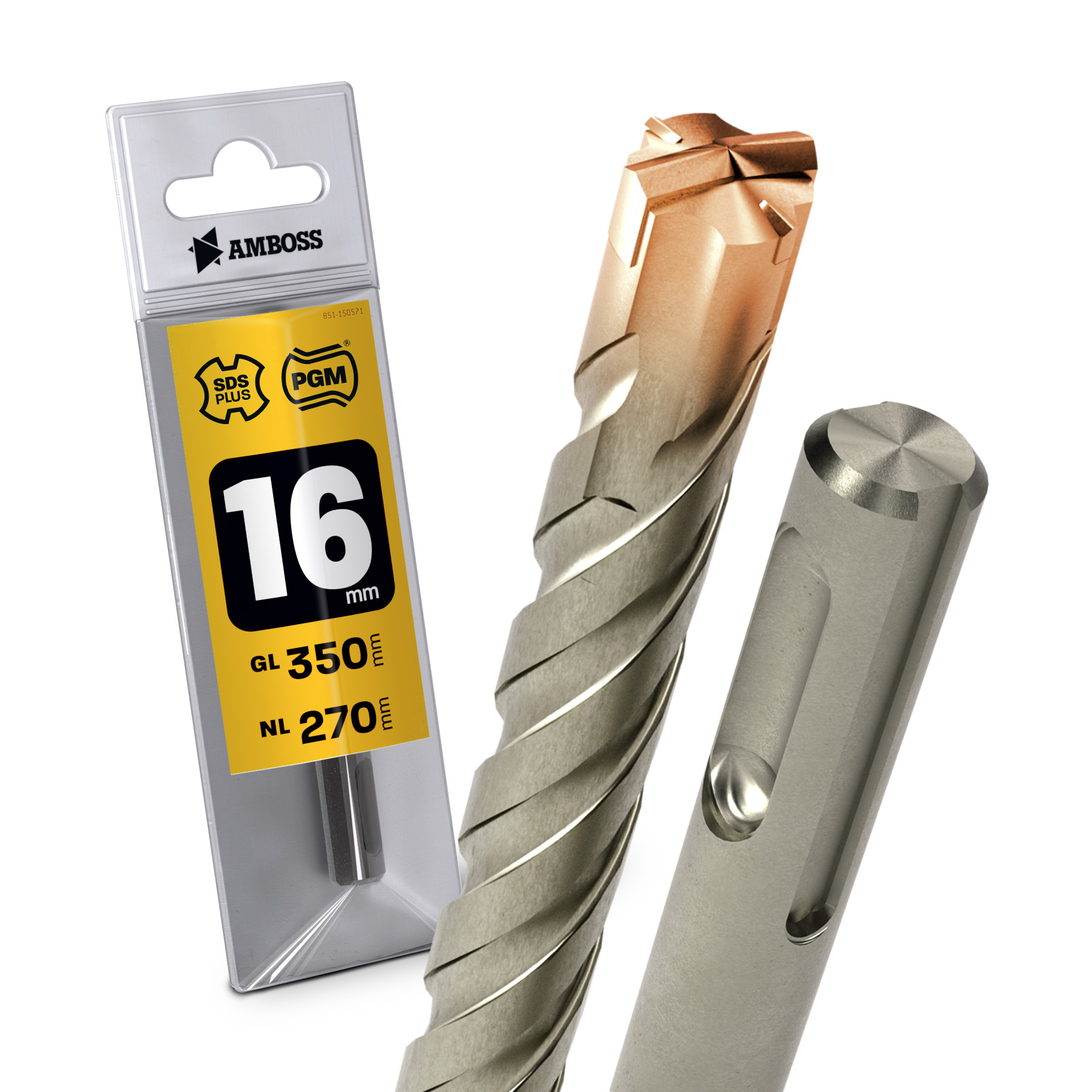 1x Bohrer SDS Plus Schaft - Ã ̃:16 mm - GL: 350 mm