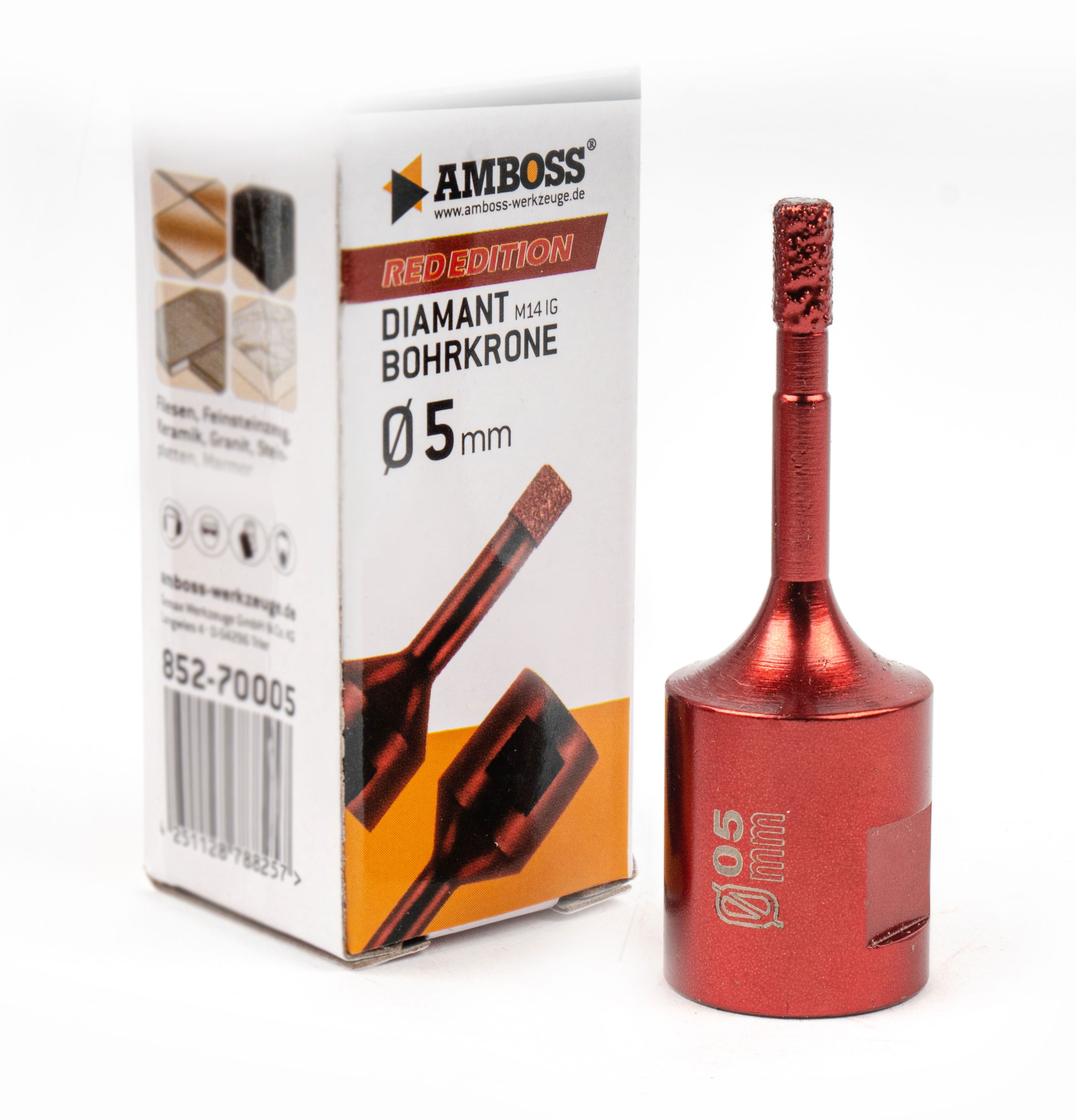 4251128788257 - Amboss Red Edition Bohrkrone 5 mm