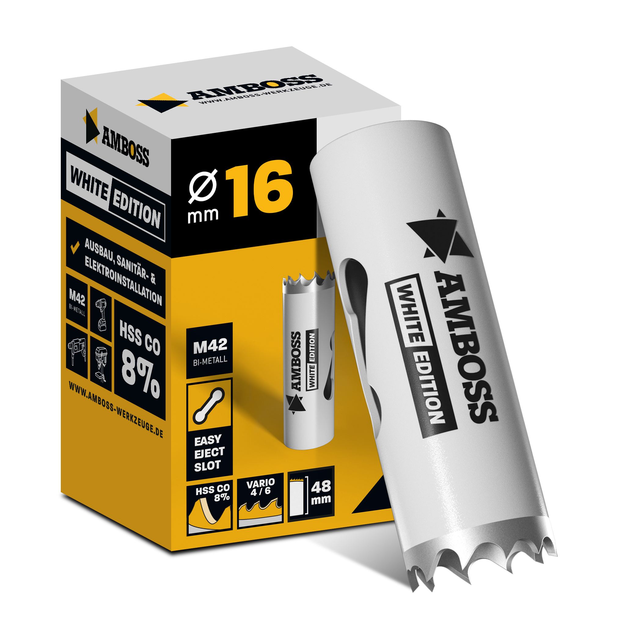 HSS M42 Amboss Lochsäge à ̃ 16 mm (ohne Aufnahme)