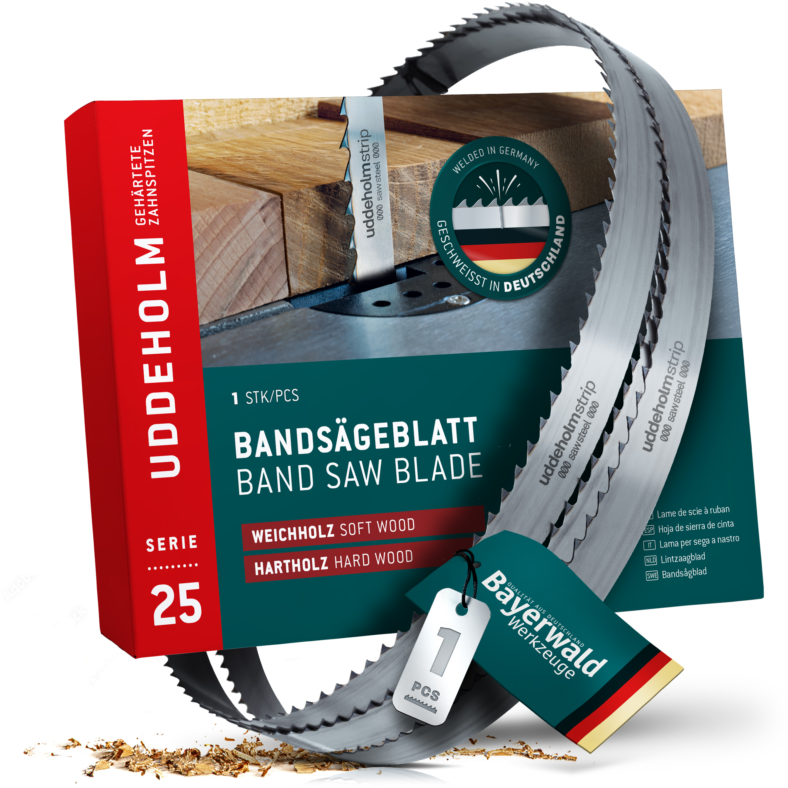 Uddeholm Bandsägeblatt zahnhart 3865 x 20 x 0.7 x 8mm