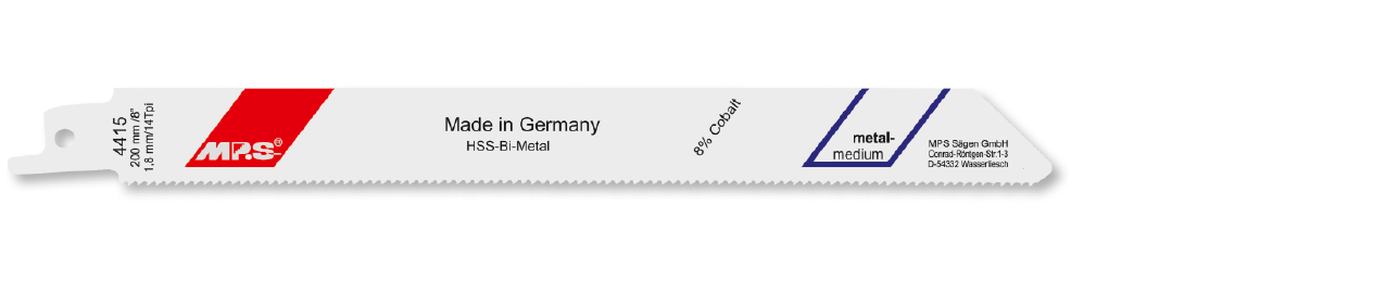 5x MPS Säbelsägeblatt Länge 200 mm