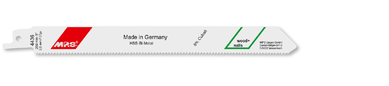5x MPS Säbelsägeblatt Länge 200 mm
